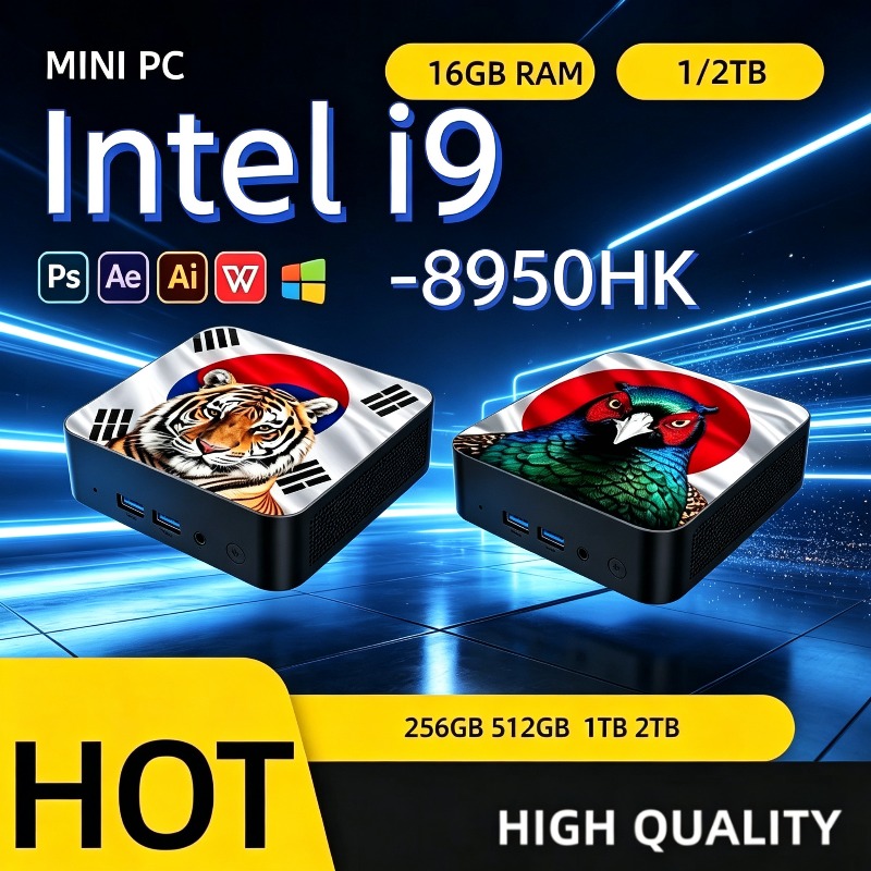Home Office Windows 11 - コンパクトデスクトップミニPC インテル Core i9 8950HK、16GB DDR4