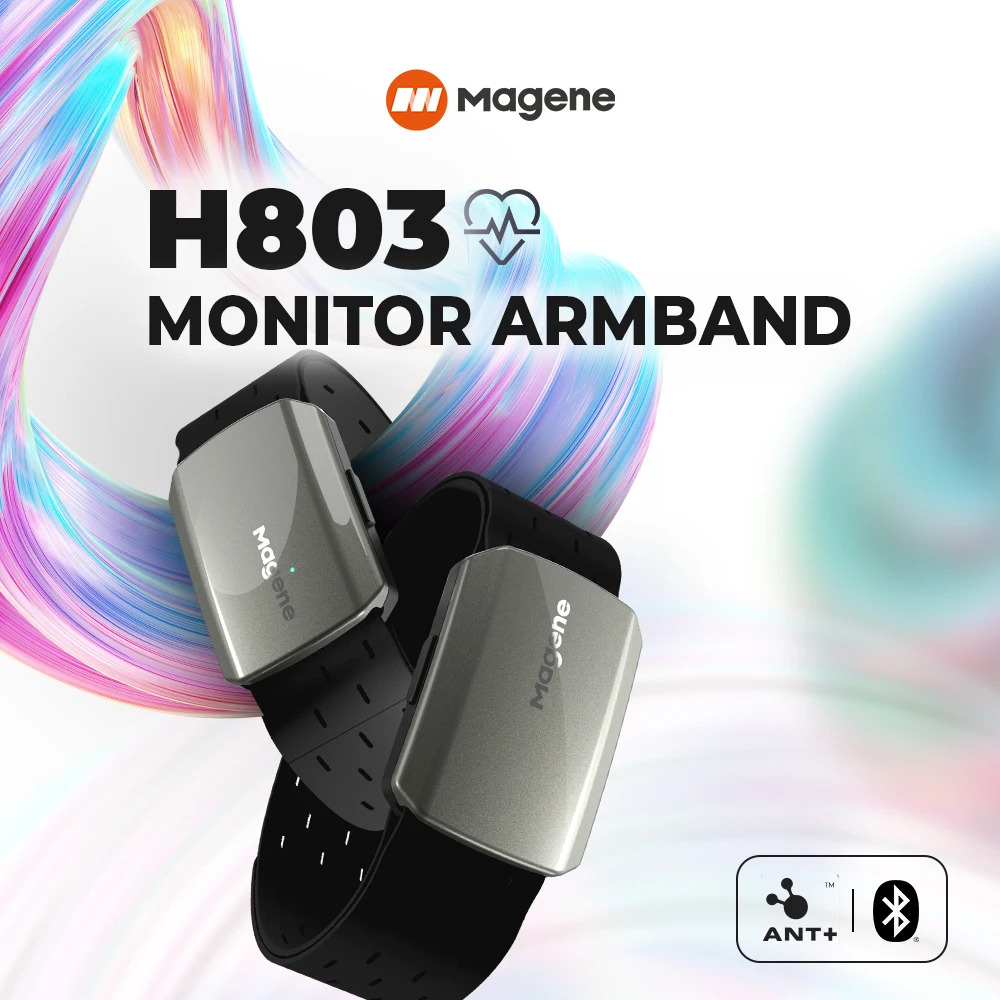 Monitor Arm Dual - Magene H803 心拍数アームバンドモニター デュアルモード Bluetooth ANT