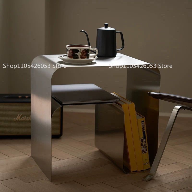 Home Office Sofa - 中世、バウハウス、ステンレス鋼、サイドテーブル、クリエイティブ、ベッドサイド、収納、テーブル、モダン、ホーム、ソファ、コーナーテーブル、棚