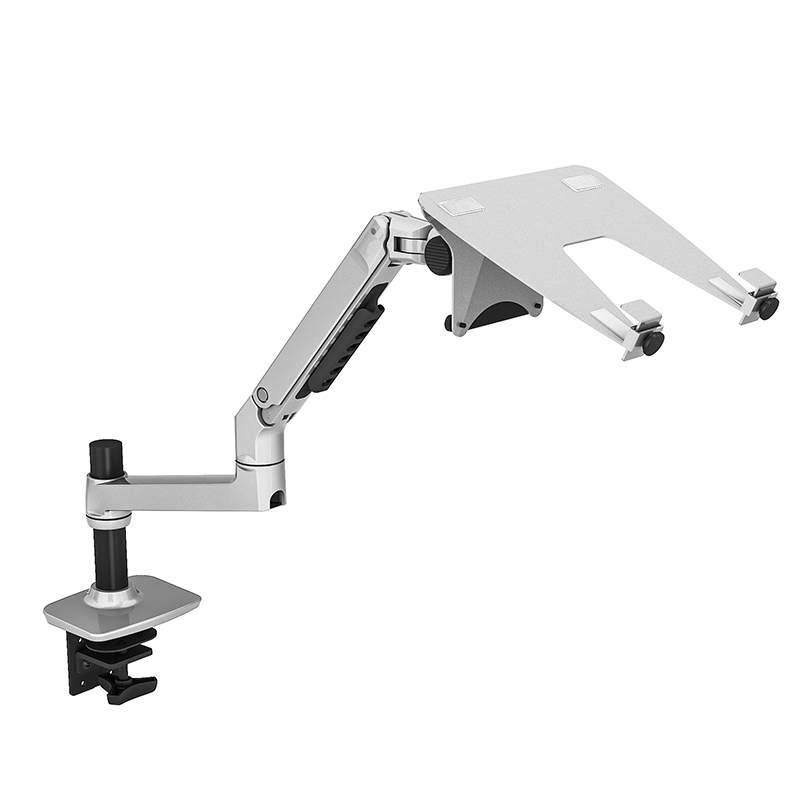 Monitor Arm Dual - V62CT アルミ合金デスクトップマウントデュアルユース 17-27 インチモニターサポート 17 インチラップトップホルダー機械式スプリングアーム