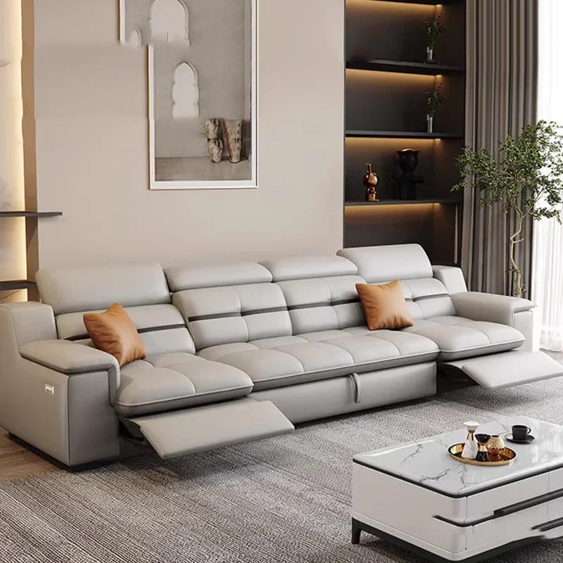 Home Office Sofa - ポストモダンブラウンリビングルームソファバックサポートオフィスラウンジ電動ソファスリーパー高級北欧シロンカマユニークな家具