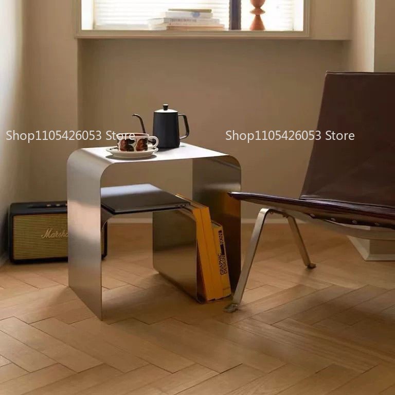 中世、バウハウス、ステンレス鋼、サイドテーブル、クリエイティ - Home Office Sofa のレビューと価格