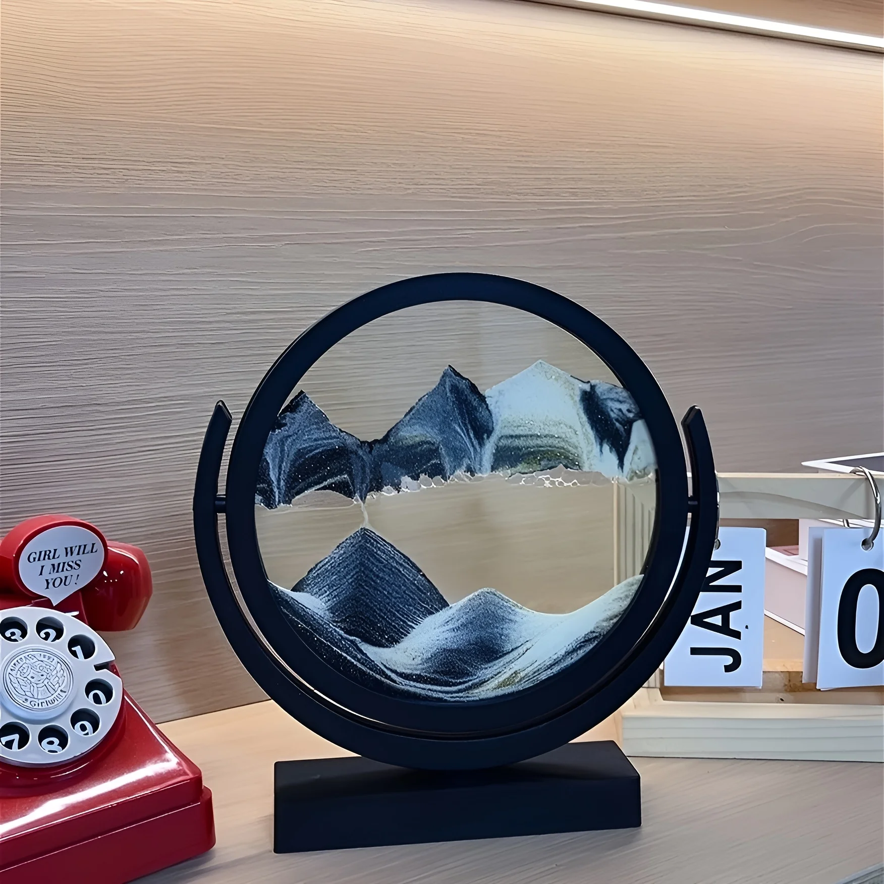 1個入り 8インチ 3Dガラス砂時計 山岳風景 流水デザイン - Home Office Design Ideas のレビューと価格