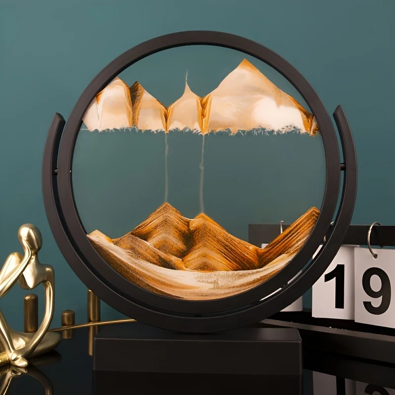 1個入り 8インチ 3Dガラス砂時計 山岳風景 流水デザイン - Home Office Design Ideas のレビューと価格