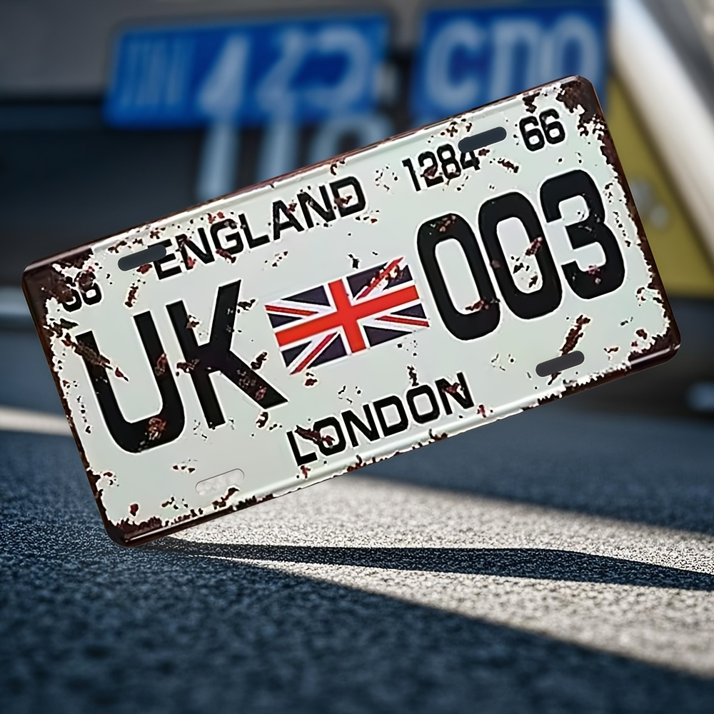 ヴィンテージ ロンドン イギリス ナンバープレート アルミニ - Home Office London のレビューと価格