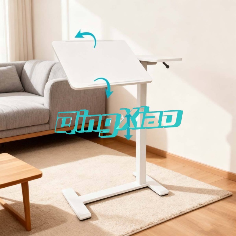 空気圧式高さ調節可能なモバイルデスク、両側フリップトップテー - Home Office Sofa のレビューと価格