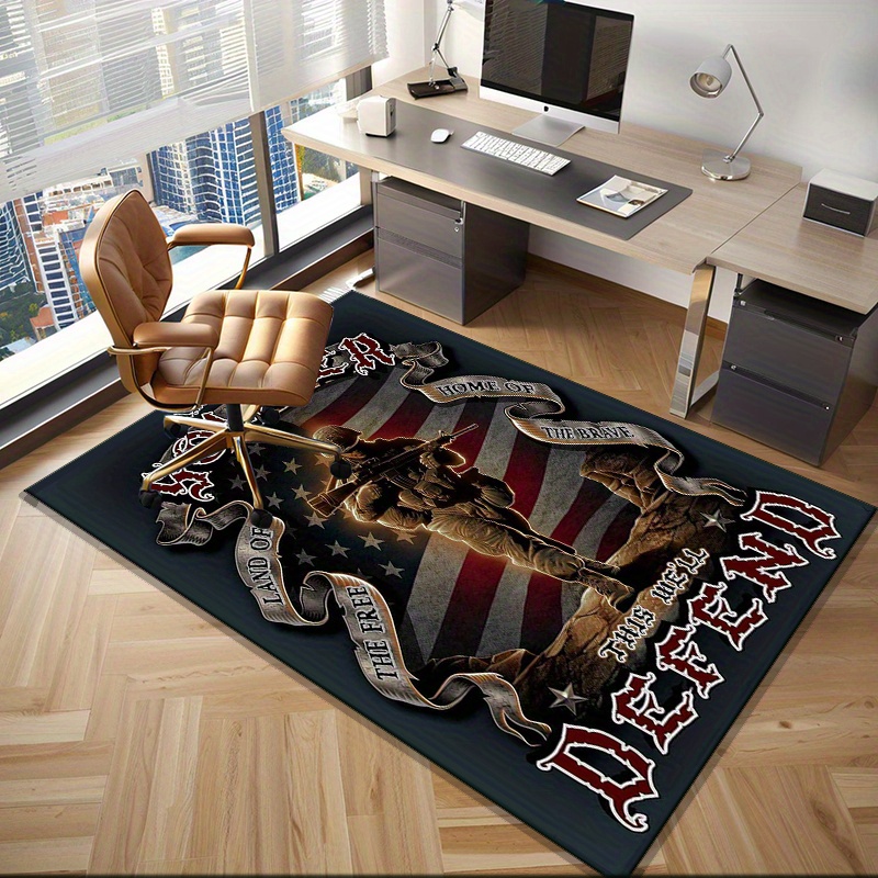 アメリカ軍兵士愛国心ラグ ホームオフィス用 - 国旗デザイン - Home Office Design Ideas のレビューと価格