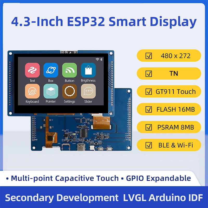 ESP32 S3 4.3インチ 480*272静電容量式タッ - Monitor Arm Dual のレビューと価格