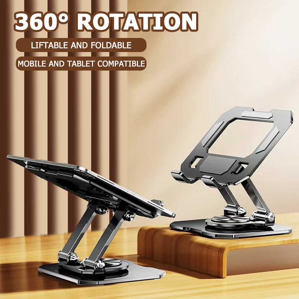 360度回転タブレット電話スタンド調節可能なデスクホルダー折 - Monitor Arm Dual のレビューと価格